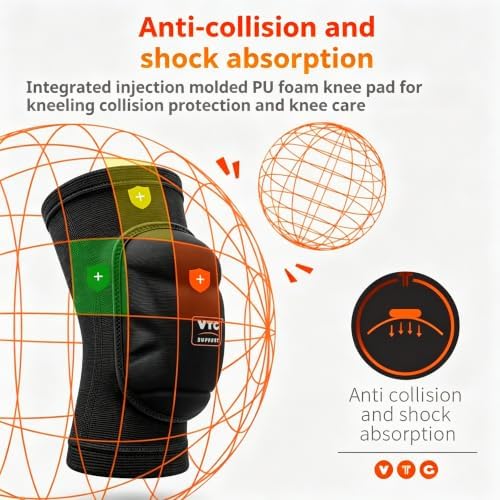 1 Pair Soft Foam Knee Pads, Shock Absorbing Support Unisex