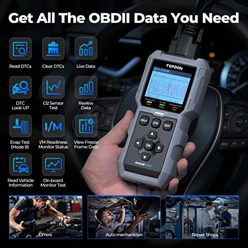 TOPDON AL500B OBD2 Scanner, Battery Tester, 2 in 1 Code Reader