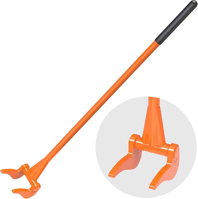 Enhanced Pallet Buster Fully Welded Deck Board Removal Tool 50'' Non-Slip Handle, All-Steel Deck Removal Tool One Piece Pallet Breaker Tool, Saves Time and Effort in Deck, Pallet Demolition
