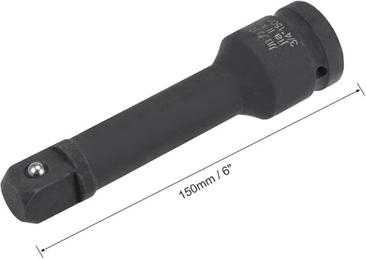 uxcell 3/4" Drive by 6" Impact Extension Bar for Use with Air Impact Wrenches, Breaker Bars, Ratchets, CR-MO Steel