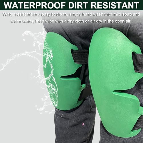 SUJAYU Gardening Knee Pads for Women, Soft Foam Knee Pads for Men Construction, Work Knee Pad for Women Men, Rodilleras Para Roofing Rodilleras Para Trabajo (Green)