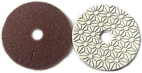 JDK Diamond Wet 3 Steps Polishing Pad 4'' for Concrete Granite Marble Stone 100mm Resin Disc 3pcs/Set