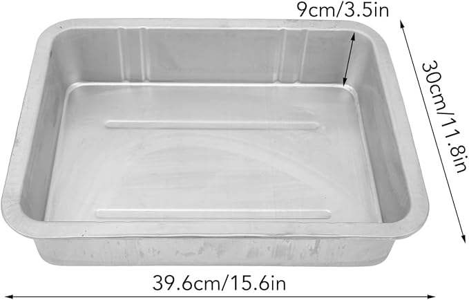 Hapivida Oil Drain Pan, Universal Metal Oil Change Container with Easy Grip Edges 10L Capacity for Cars Motorcycles Boats, Durable Construction for Professional Mechanics and DIY Enthusiasts