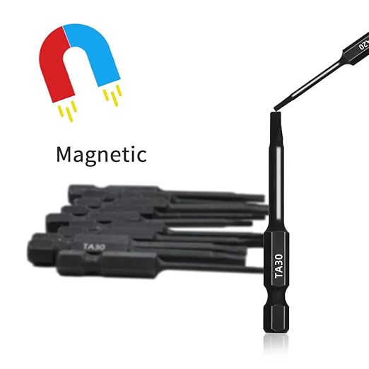 Triangle Bit Set (12 Pack - 2" and Extra Long 6") Magnetic Heads in The Following Triangle Screwdriver Sizes: TA14, TA18, TA20, TA23, TA27, & TA30