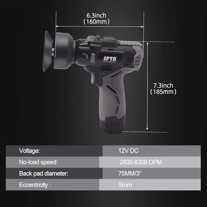 Cordless Car Rotary Polisher Tool
