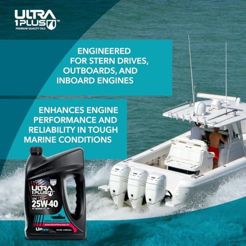 SAE 25W-40 Marine Engine Oil 4-Stroke Synthetic Blend FC-W 5 Gallon Pail