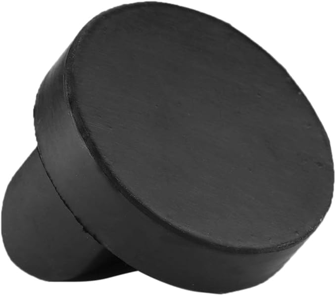Qiilu Jack Pad Adapter Car Slotted Rubber Universal Floor Jack Pad Adapter Frame Rail Protector for RS