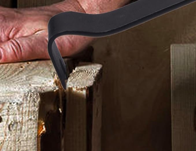 Edward Tools 15-Inch Flat Utility Pry Bar - Nail Puller/Chisel Ends - Perfect tool for Prying, Scraping, Lifting, Pulling - Extra Strength Carbon Steel - Leverage Design - Rust Proof Finish