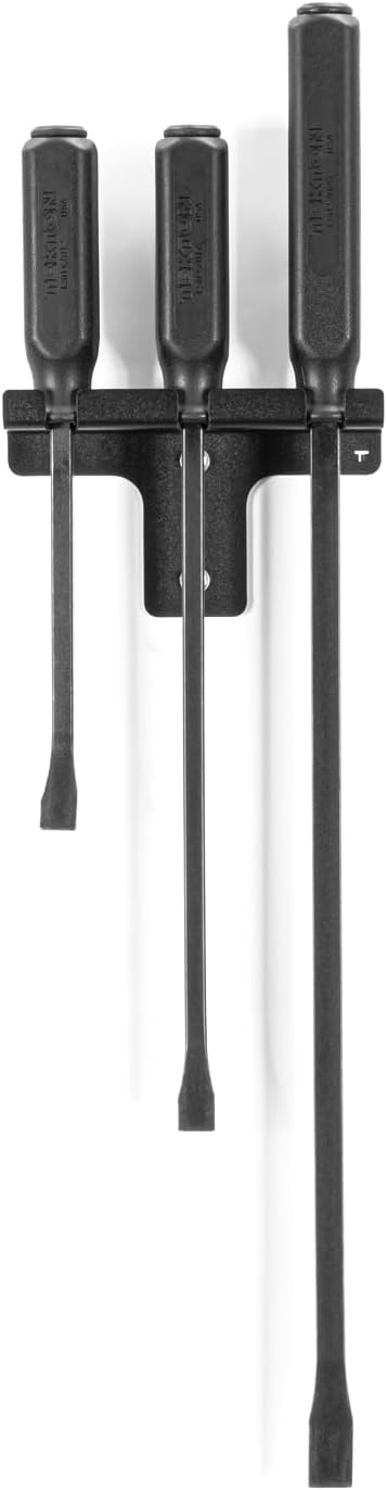 TEKTON Angled End Handled Pry Bar Set with Wall Hanger, 3-Piece (12, 17, 25 in.) | LSQ96503 | Made in USA