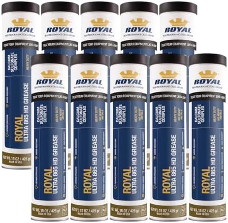 Royal Ultra 865 HD Grease, Calcium Sulfonate EP Grease, 15 oz, Pack of 10