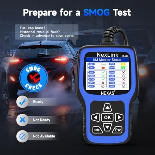 NEXAS NL101 OBD2 Scanner with Battery Tester for All US Vehicles Since 1996
