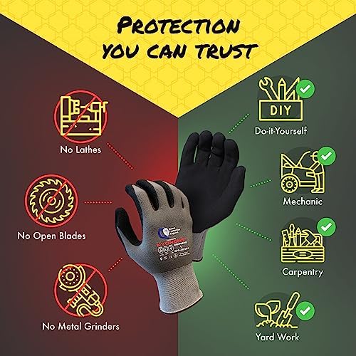 Quest Cut Resistant Work Gloves, ANSI A1, X-Large, Case of 72