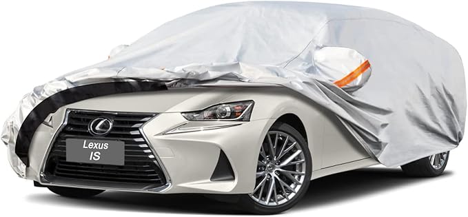6 Layer Car Cover Custom Fit Lexus is IS250 IS300 IS350 (2015-2025) Waterproof All Weather, Heavy Duty Outdoor Snow Sun Rain Uv Protection (Ships from US Warehouse, Delivery 3-8 Days)