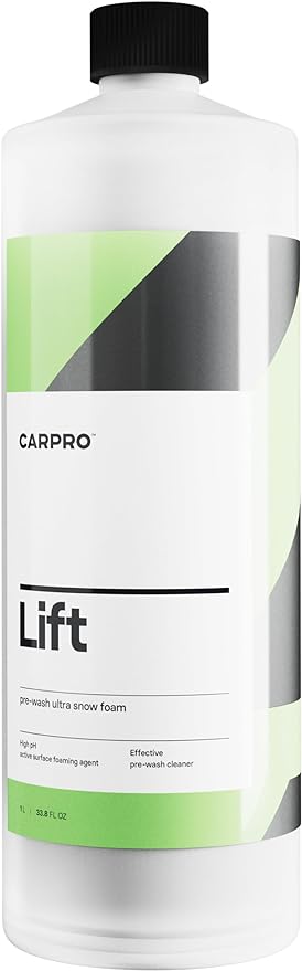 CARPRO Lift - Pre-Wash Snow Foam Car Wash Soap, Dissolves and Lifts Away a Large Amount of Dirt & Grime, Completely Touchless - Use in Bucket or Foam Cannon, Concentrated - Liter (34oz)