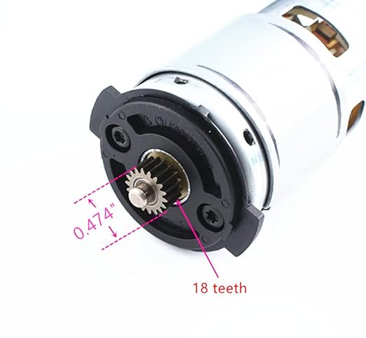 N376649 N210996 N279939 DC 18V 20V Motor 18 Teeth Replac for DeWALT DCD771 DCD771C2 DCD776 Tool Cordless Drill Screw Driver N294159 N362741 N440316