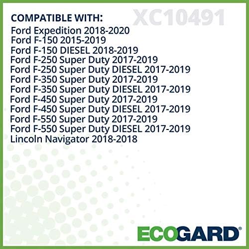 ECOGARD XC10491 Premium Cabin Air Filter | Fits 2015-2026 Ford F-150 2.7L, 3.5L, 5.0L; 2017-2026 F-250 Super Duty, F-350 Super Duty, F-550 Super Duty, F-450 Super Duty 6.7L