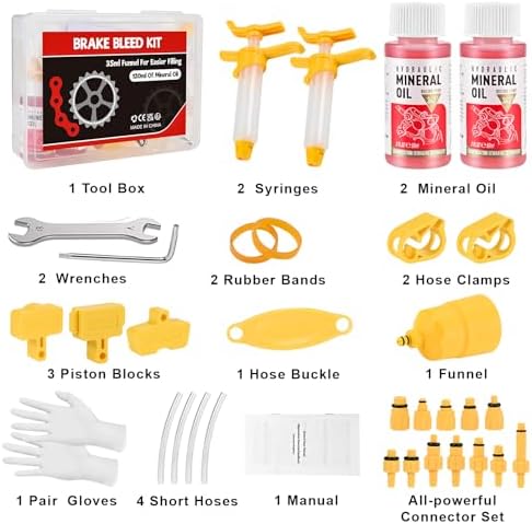Faburo Brake Bleed Kit for Shimano, TEKTRO, TRP, SRAM/MAGURA/Formula