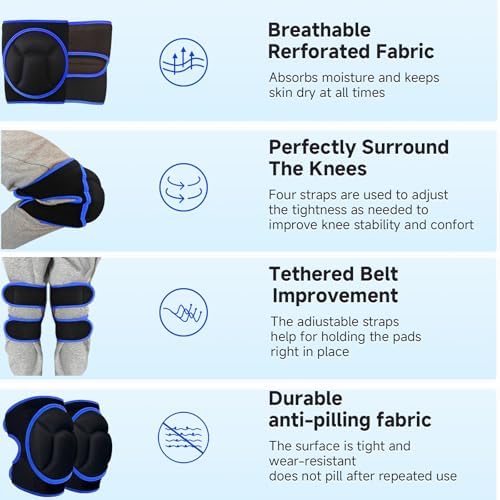 Women Men Knee Pads for Cleaning Floors,House Working,Gardening