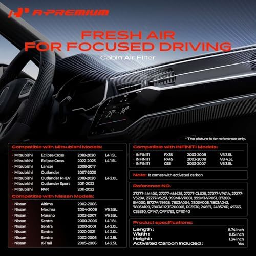 A-Premium Cabin Air Filter with Activated Carbon