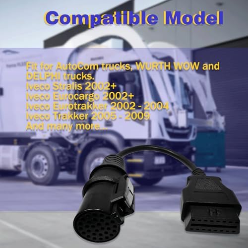 Truck OBD1 to OBD2 Cable for Iveco 30 Pin OBD2 Diagnostic Cable Adapter