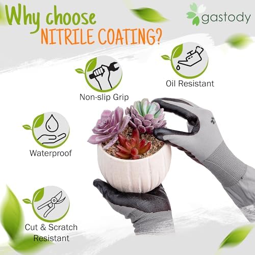 Long Sleeve Gardening Gloves for Women & Men, Long Cuff Garden Gloves