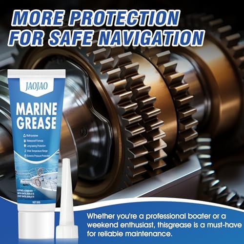 JAOJAO Marine Grease Tube Resistant to Saltwater and Washout, Waterproof