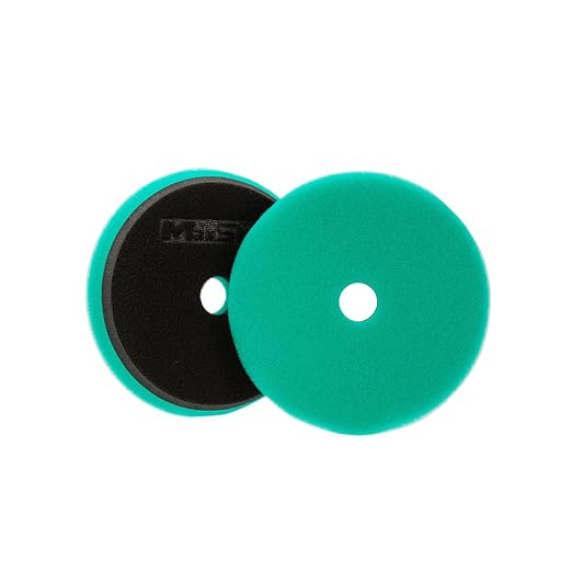 Maxshine 5“ Universal Polishing Foam Pad for Cutting – Low Profile Hook & Loop with Rubber Backing – Compatible with Long Throw DA Polishers – EVA Foam for Heat & Pressure Absorption