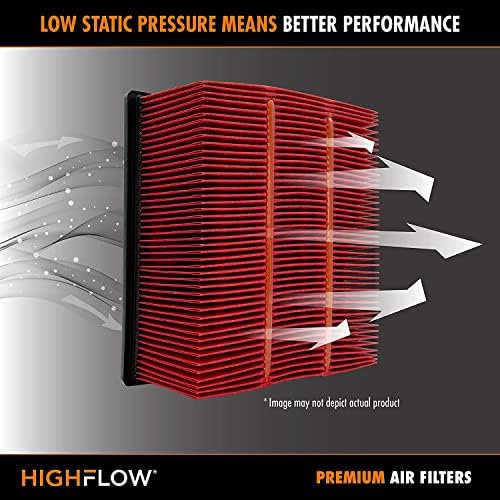 HIGHFLOW PA99194X High Performance, Pre-Oiled Disposable Engine Air Filter | Fits 2017-2020 Hyundai Elantra 1.4L, 1.6L, 2.0L; 2019-2024 Kia Forte 1.6L, 2.0L