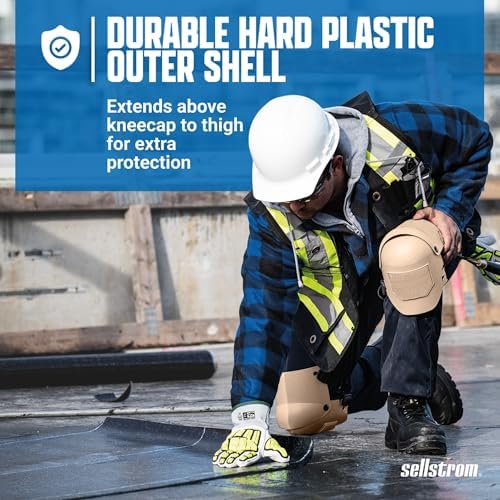 Sellstrom KneePro Professional Construction Kneepads for Work - Men & Women