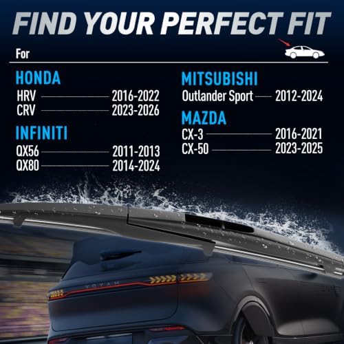 Rear Wipers for Honda CR-V 2023-2026/ Mazda CX-50 2023-2025