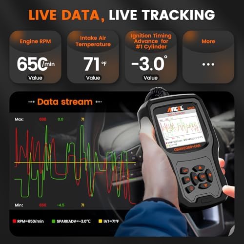 ANCEL AD530 OBD2 Scanner-Upgraded AD310, Car Code Reader for Check Engine Light, Full OBDII Scan Tool for Read & Clear Fault Codes, Battery Test & Live Data, OBD II Diagnostic Scanner for 1996+ Cars