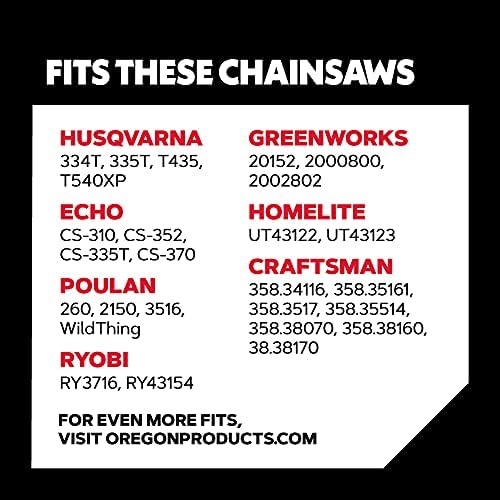Oregon 3-Pack S56 AdvanceCut Chainsaw Chains & Grease Gun for Chainsaws, Pre Loaded All Purpose Lubricant, Easy Refill, Universal for Most Makes/Models of Saw Chains and Cutters (26365)