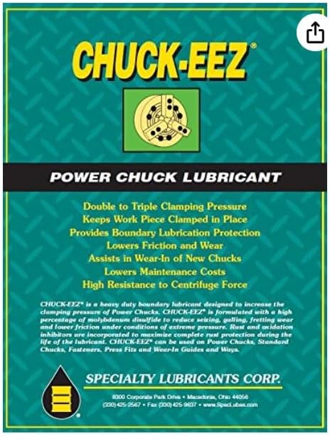 Chuck-EEZ Chuck Lubricant 16 oz. Cartridge