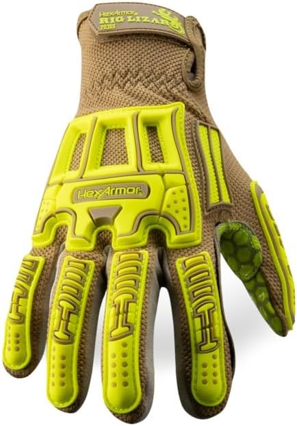 HexArmor Cut and Puncture Resistant Impact Protection Work Gloves | Rig Lizard® Series 2030X | X-Large