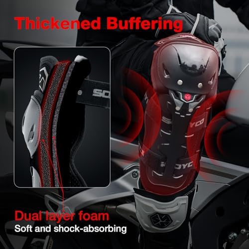 Scoyco Motorcycle Knee and Elbow Pads CE Level 1 Riding Protective Gear