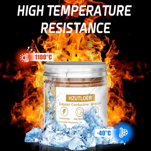 Copper Conductive Grease,100G Anti Arcing Conductive Paste for Automotive,Power Systems,Electronics & Home Appliances - High-Temperature Resistant,Anti-Corrosive