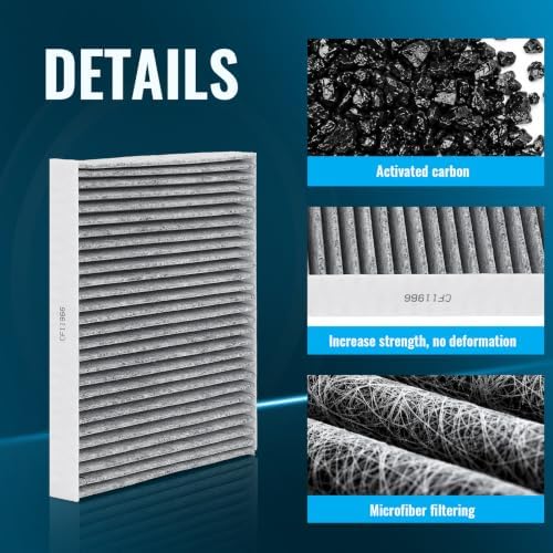 Engine & Cabin Air Filter Set Compatible with 2018-2026 Chevy Traverse/ 2019-2026 Chevy Blazer/ 2017-2026 GMC Acadia/ 2018-2026 Buick Enclave/ 2017-2026 Cadillac XT5 Replace CF11966 CA12166