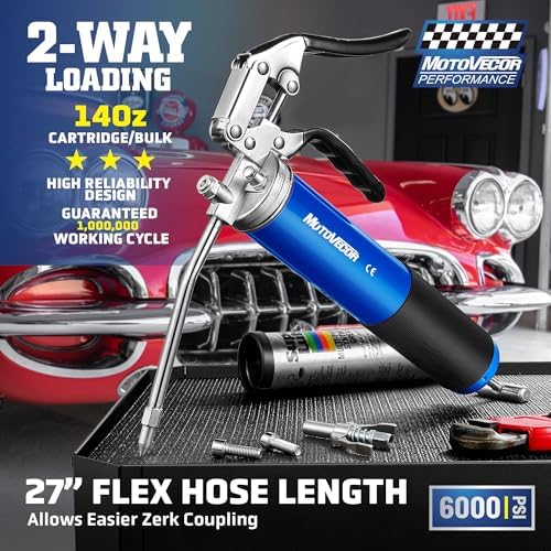 Bravex Grease Gun Heavy Duty 6000 PSI W/Quick Release Coupler