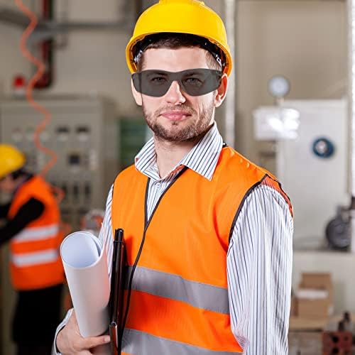 WFEANG 100 Pack Smoke Safety Glasses for Men Women, ANSI Z87.1 Work Glasses