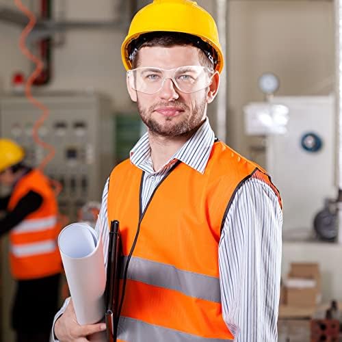 WFEANG 50 Pack Clear Safety Glasses for Men Women, ANSI Z87.1 Work Glasses