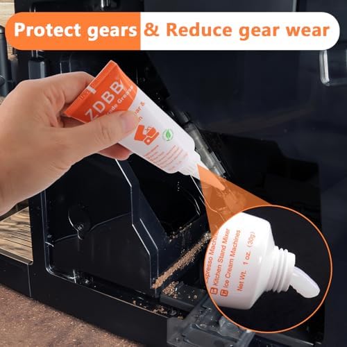 ZDBB Food Grade Grease Lubricant for Kitchenaid Mixer Food Service Equipment Lube Coffee Machine Grease for Soft Serve Machines Yogurt Ice Cream Machine, Prevent Wear and Rust, 1 oz 2-Pack
