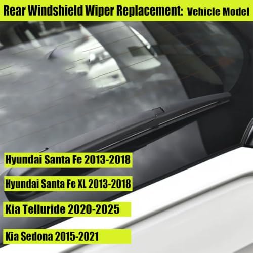 13-inch Rear Windshield Wiper Blade, Replacement for Hyundai Santa Fe (2013–2018), OE Style