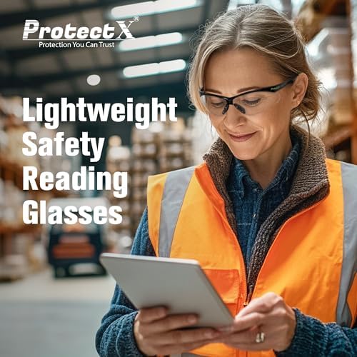 ProtectX Classic Safety Glasses, Anti-Fog Scratch Resistant Lenses