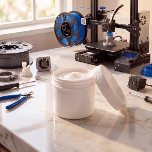 MTLEE 3D Printer Lithium Grease 50g Lubricant Printing Machine Lead Screw Gear Reduce Noise Rail Guide Metal Motor Track Linear Rods for Office Home Accessories Equipment