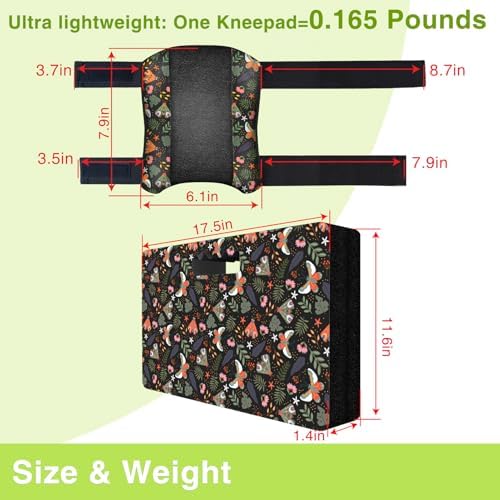 Garden Kneeling Pad and Knee Pads Women, Foam Padding Kneepads, Butterfly