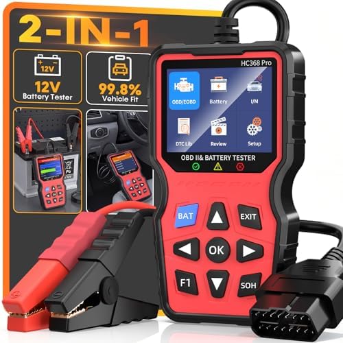 OBD2 Scanner with Battery Tester, Accurate Check Engine Code Reader