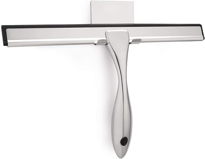 Hiware All-Purpose Shower Squeegee for Shower Doors, Bathroom, Window and Car Glass - Stainless Steel, 12 Inches