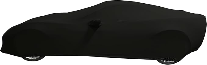 C6 Corvette Indoor Car Cover - Custom Fit Ultraguard Stretch Satin - Dust Proof Full Cover - The Ultimate High End Fit for 2005-2013 Base, Grand Sport, ZR1, Z06 Corvettes (Black)