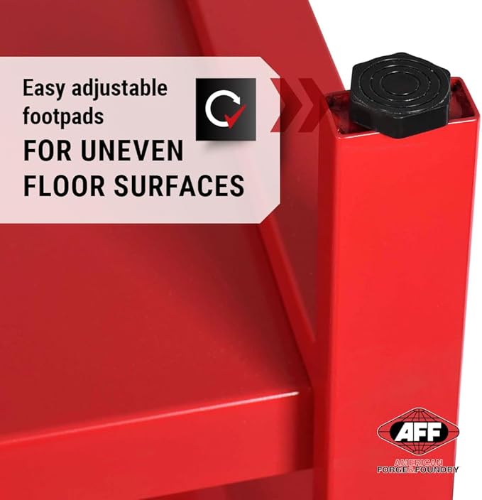 AFF 3995 Heavy-Duty Workbench, 61"" x 31"", 1 Drawer, 1,300 lb Capacity, Red