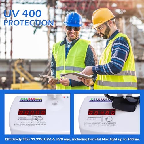OXG 6 Pack Anti-Fog Safety Glasses, ANSI Z87+ Impact & Scratch Resistant Protective Eyewear for Work, Lab, Construction
